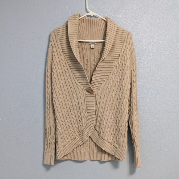 L.L. Bean Sweaters - L.L. Bean Cable Knit Cardigan